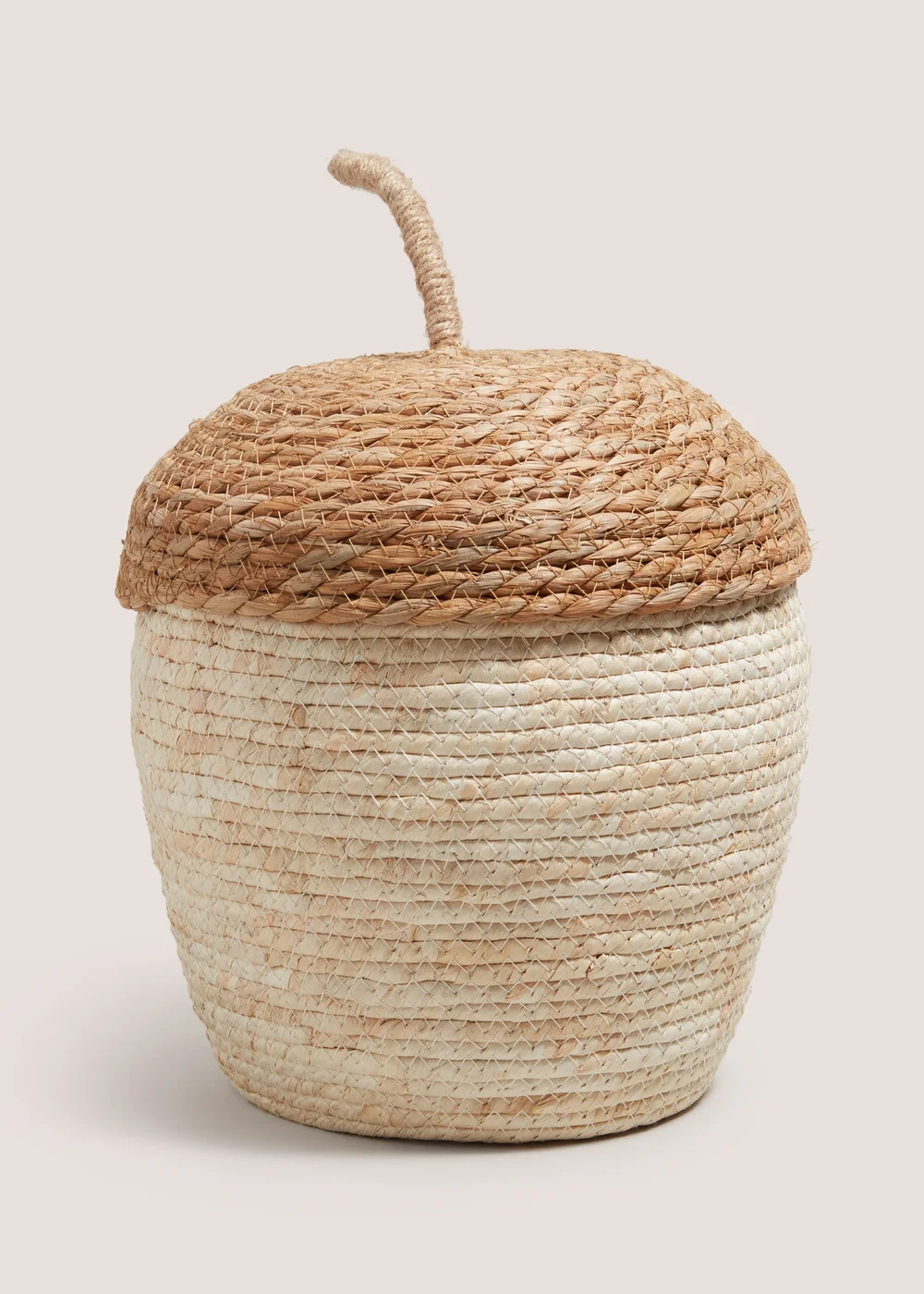 Neutral Acorn Storage Basket (38cmx28cm) Image 1