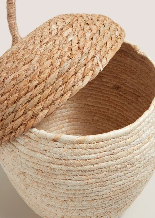 Neutral Acorn Storage Basket (38cmx28cm) Image 2