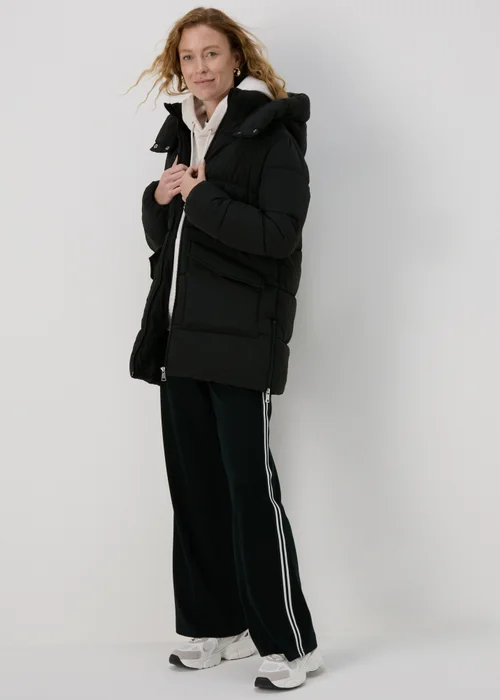 Black Mid Padded Coat - 6 Image 4
