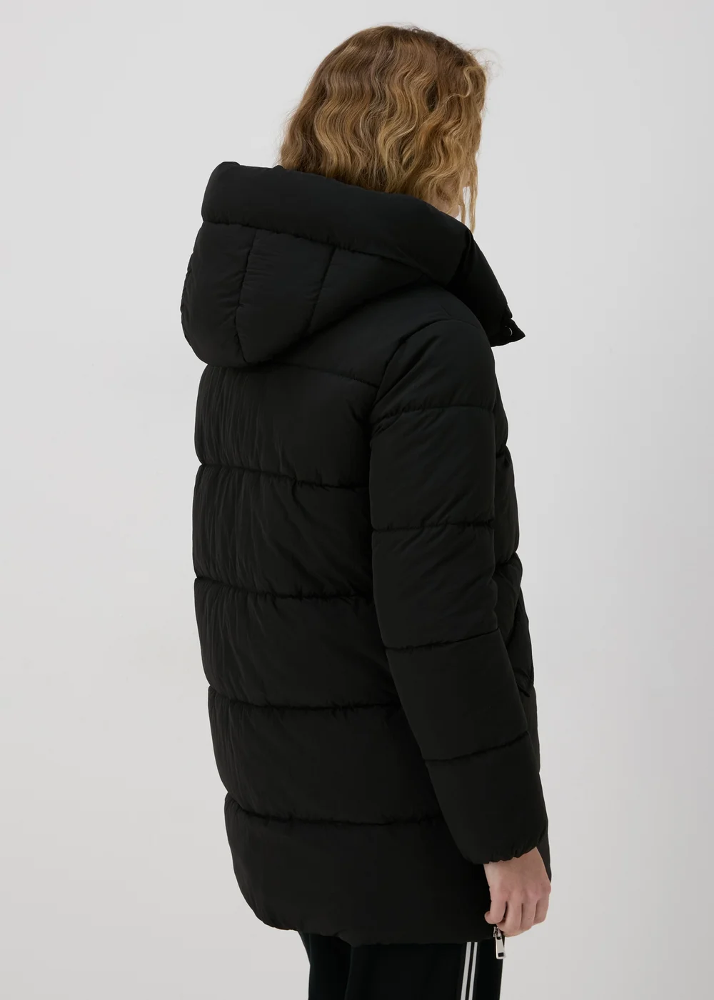 Black Mid Padded Coat - 6 Image 2