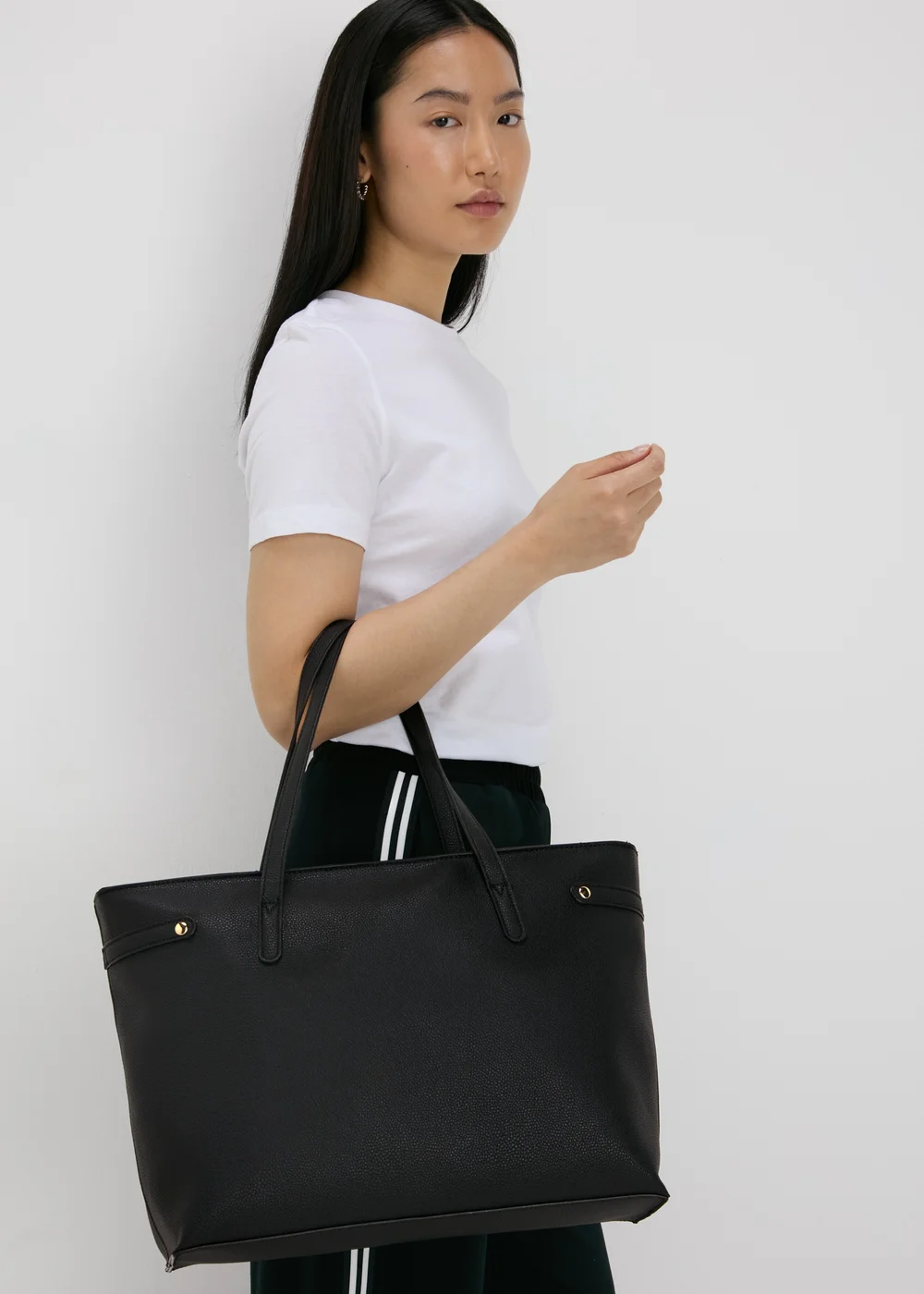 Black Tote Bag - One Size Image 1