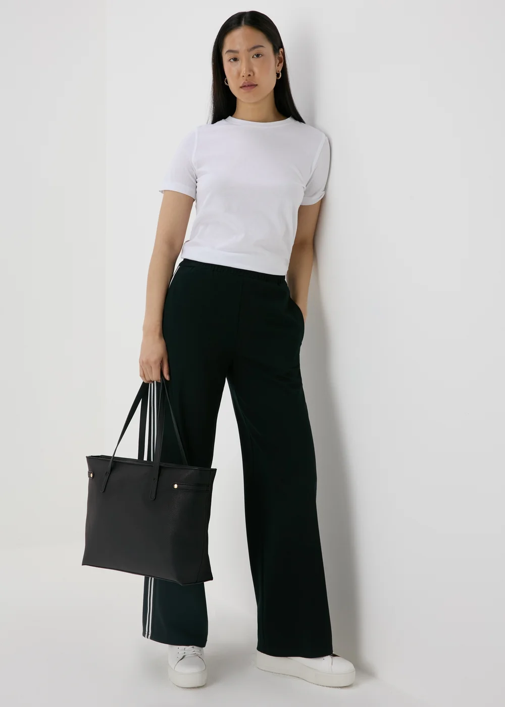Black Tote Bag - One Size Image 2