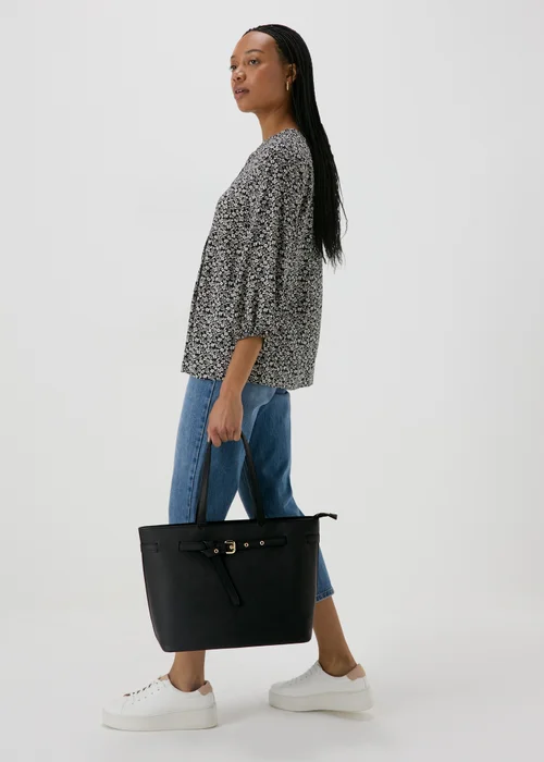 Black Tote Bag - One Size Image 2