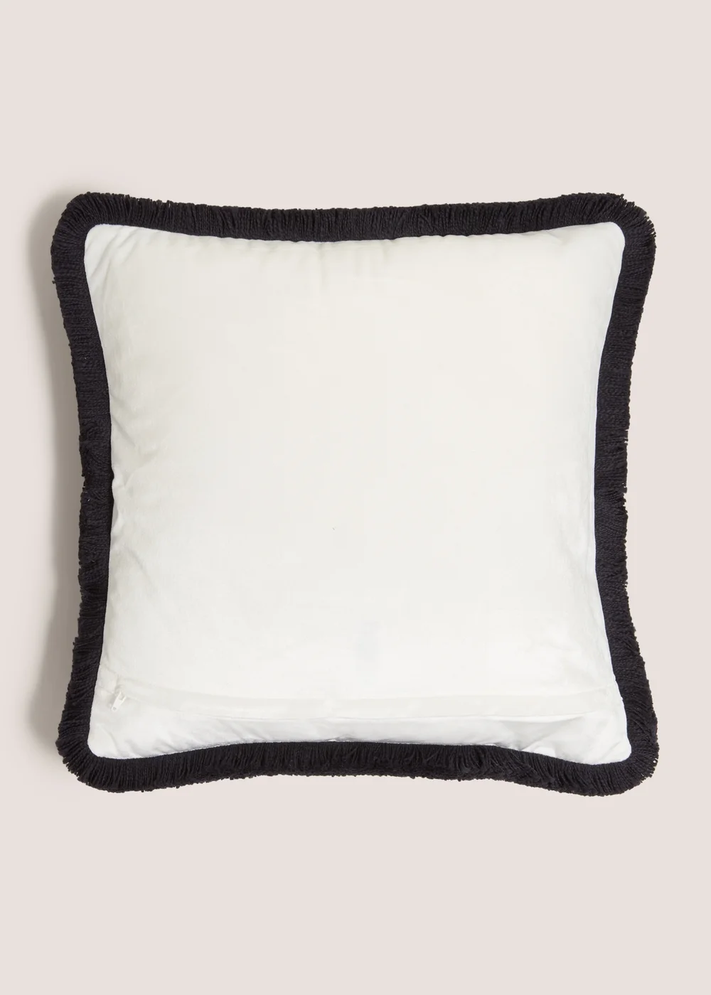 White Zebra Print Cushion Image 2