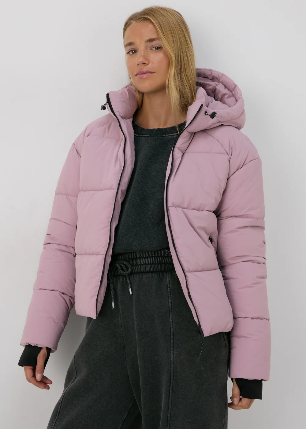 Pink Padded Short Coat - 8 Image 4