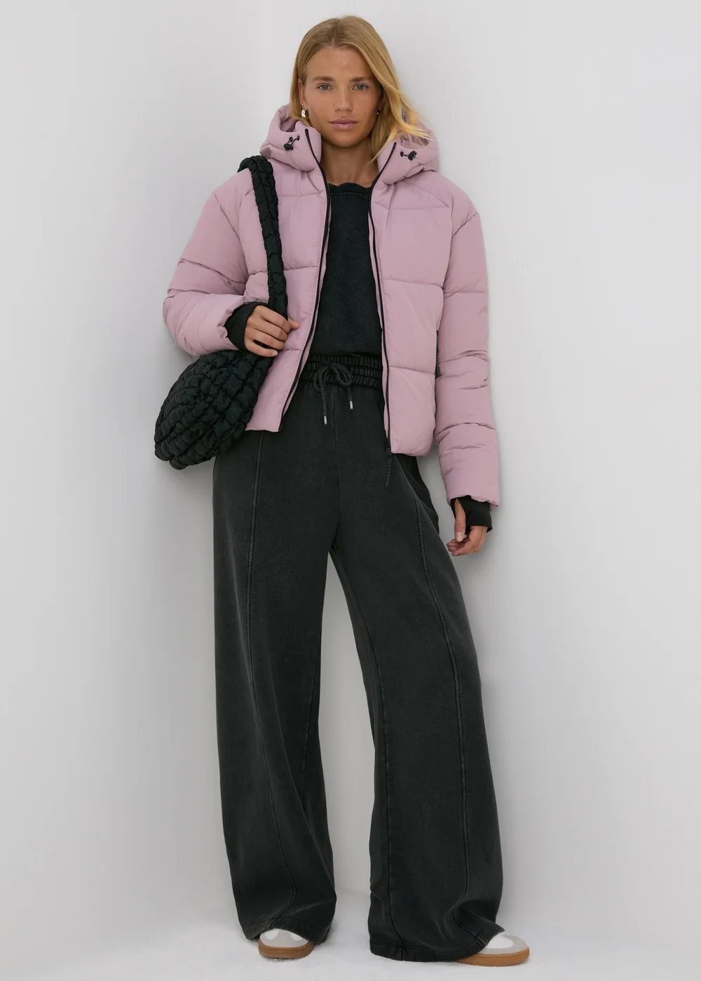 Pink Padded Short Coat - 8 Image 1