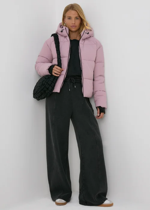 Pink Padded Short Coat - 8 Image 1