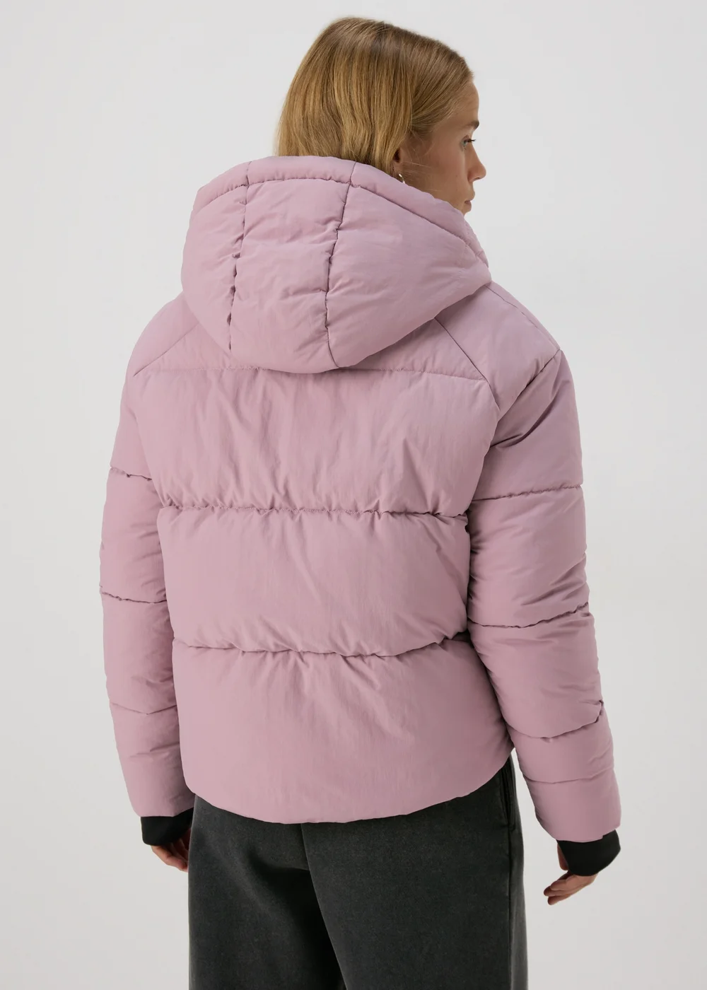 Pink Padded Short Coat - 8 Image 3