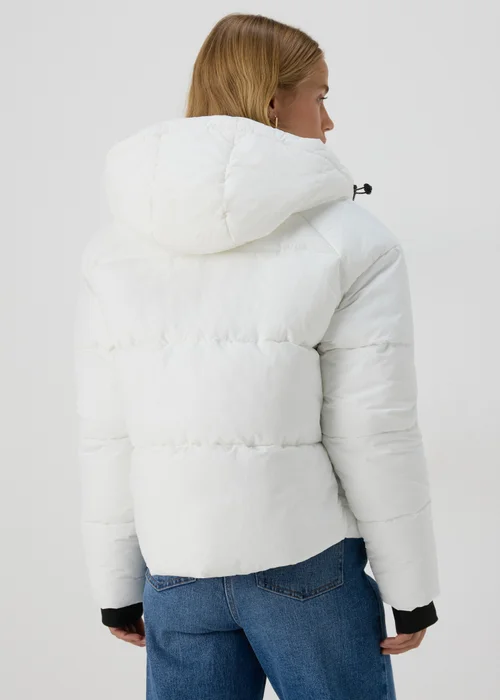 White Padded Short Coat - 8 Image 2