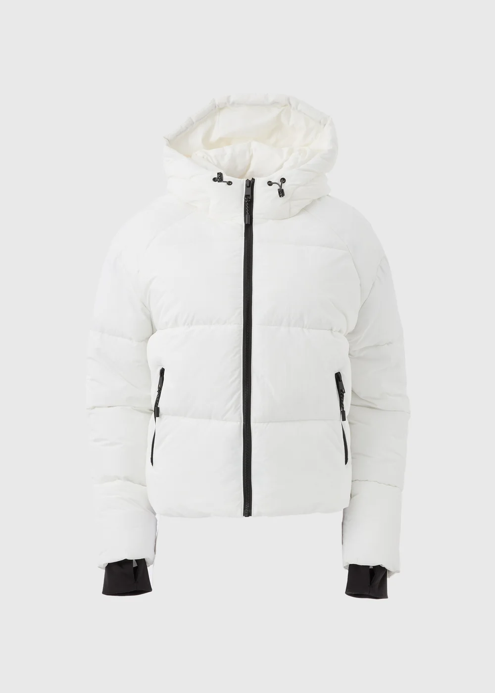 White Padded Short Coat - 8 Image 5