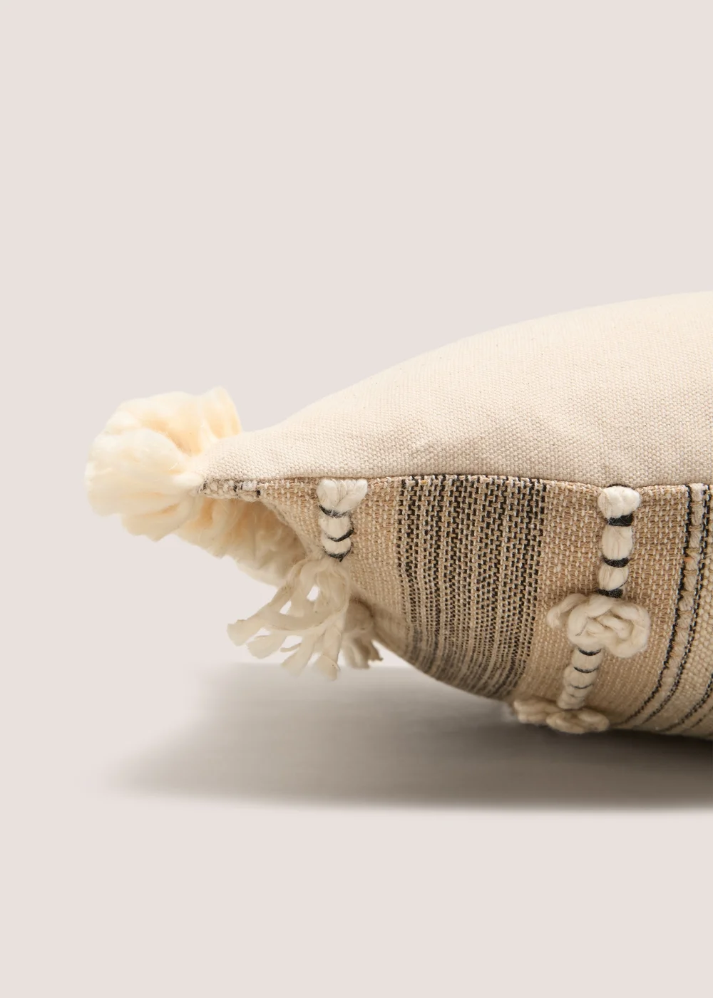 Cream Cabana Textured Cushion Image 2