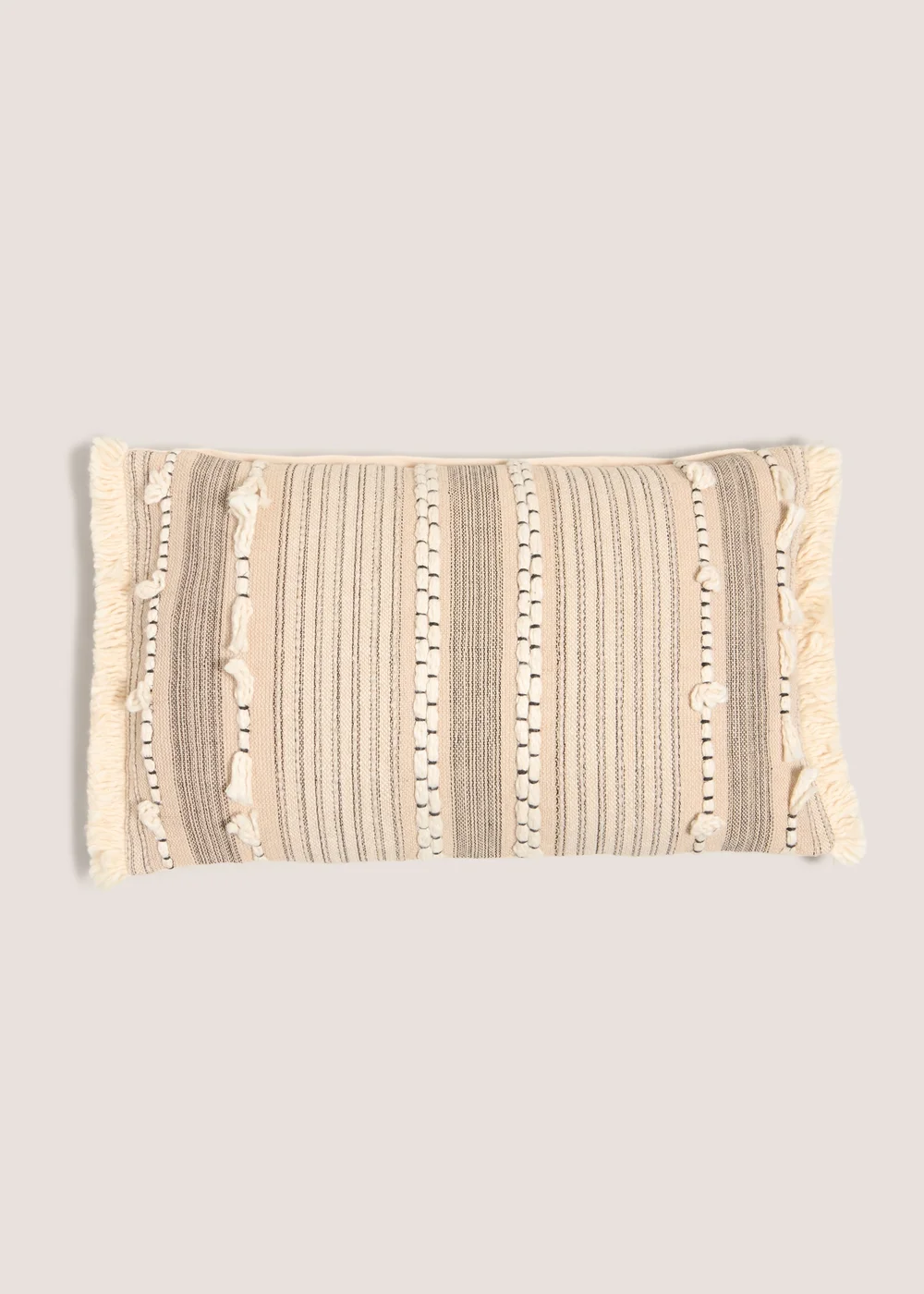 Cream Cabana Textured Cushion Image 1