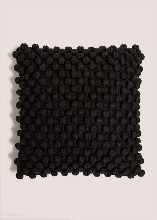 Black Bobble Cushion Image 1