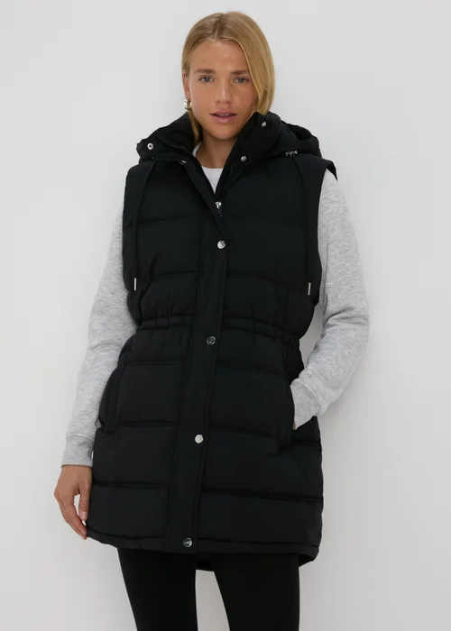 Black Mid Padded Gilet - 8 Image 1