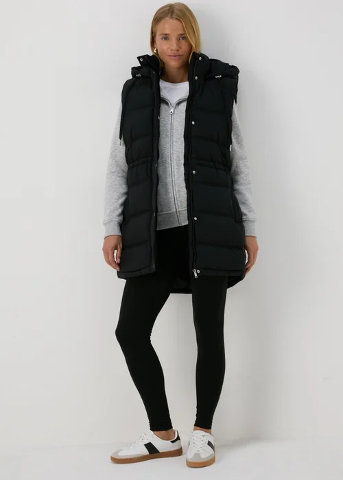 Black Mid Padded Gilet - 8 Image 4