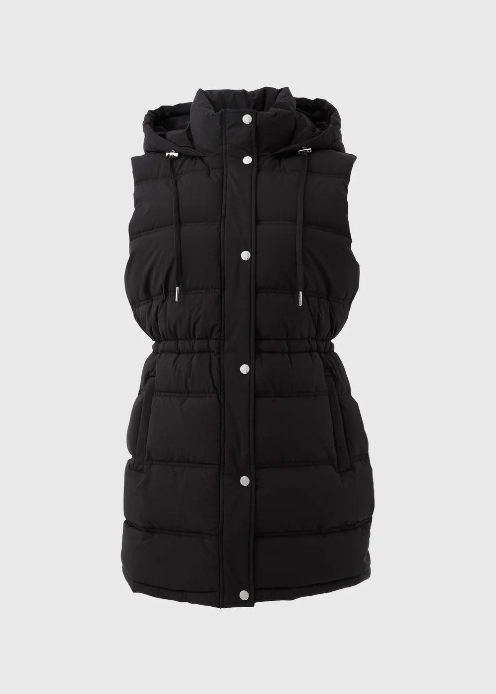 Black Mid Padded Gilet - 8 Image 5