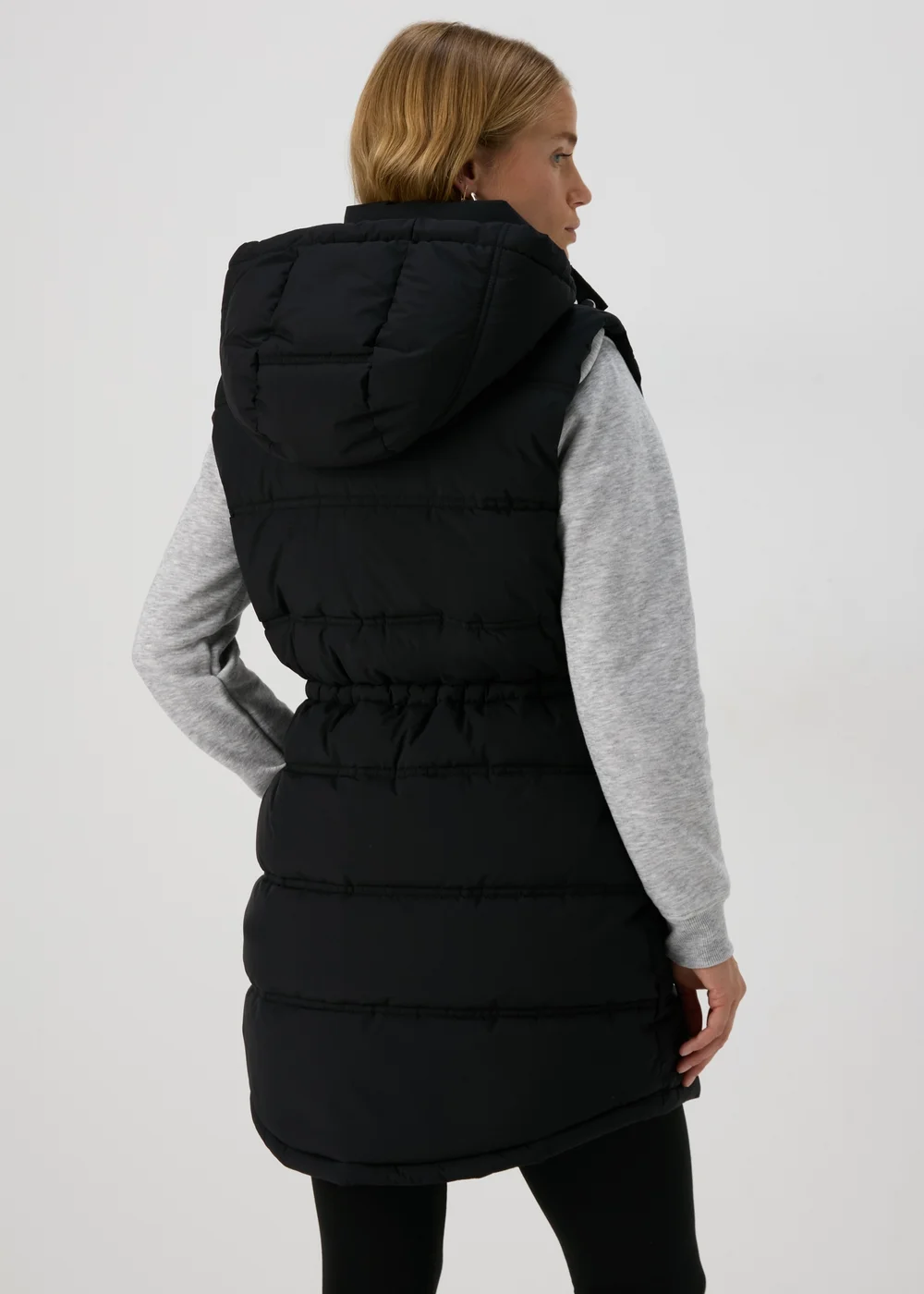 Black Mid Padded Gilet - 8 Image 2