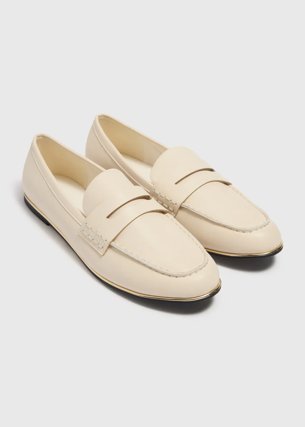 Cream Basic Loafer - 6 Image 1