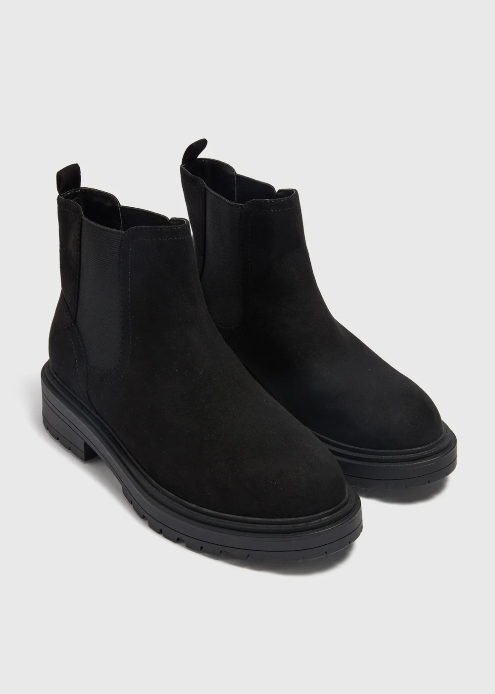 Black Wide Fit Chelsea Boots - Size 3 Image 1