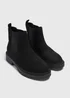 Black Wide Fit Chelsea Boots - Size 3 Image 1