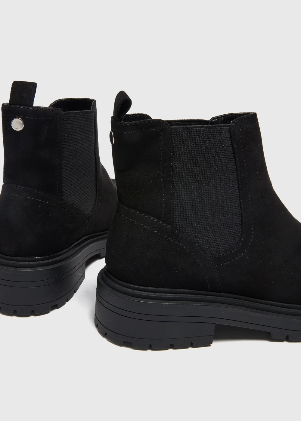Black Wide Fit Chelsea Boots - Size 3 Image 2