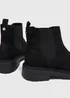 Black Wide Fit Chelsea Boots - Size 3 Image 2