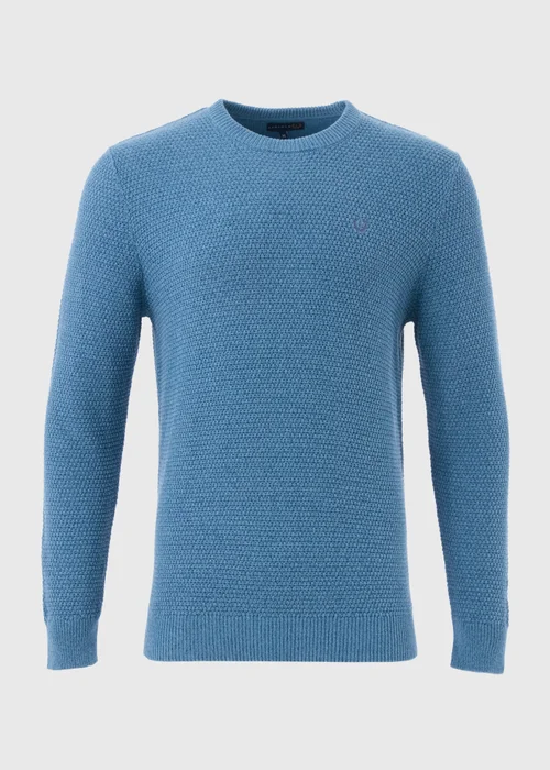 Lincoln Blue Crew Neck Knit Jumper - S Image 5