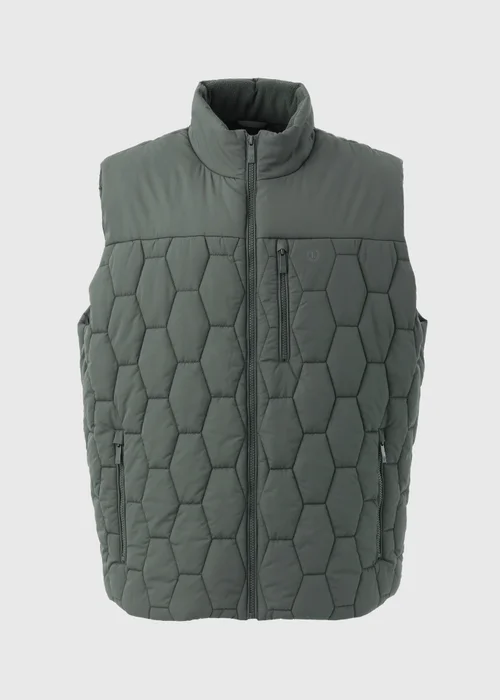 Lincoln Grey Quilted Gilet - S Image 5