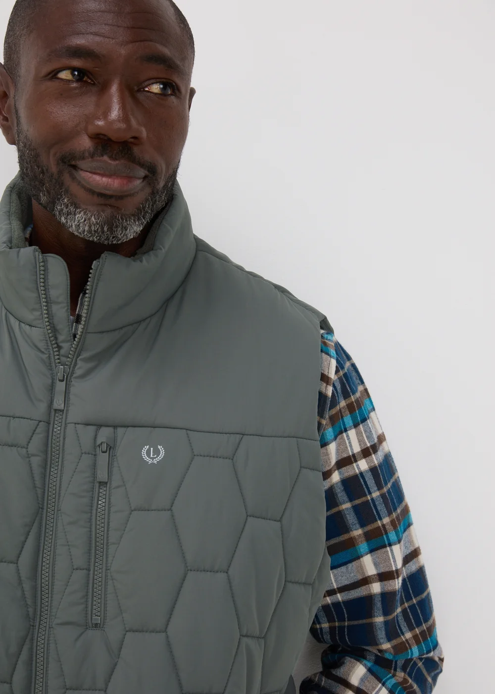 Lincoln Grey Quilted Gilet - S Image 3