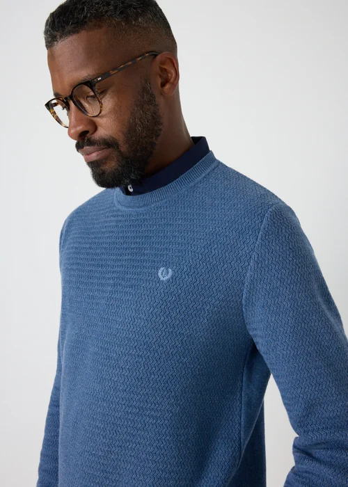 Lincoln Blue Knit Jumper - S Image 3