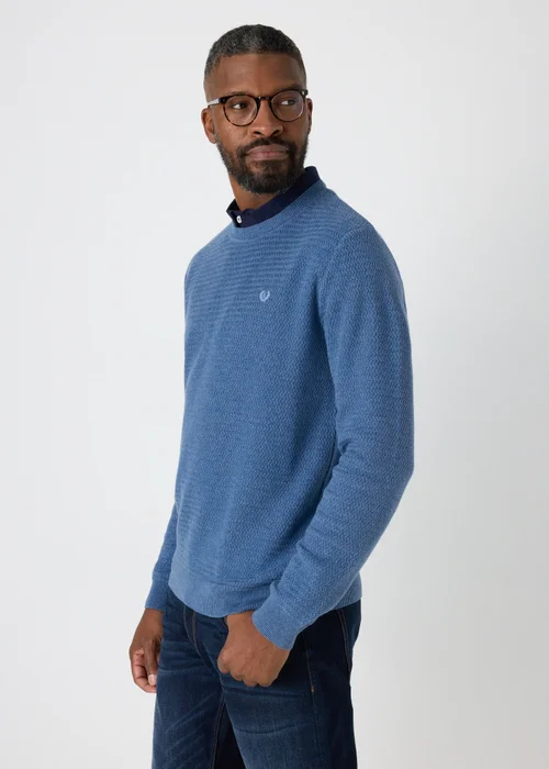 Lincoln Blue Knit Jumper - S Image 1