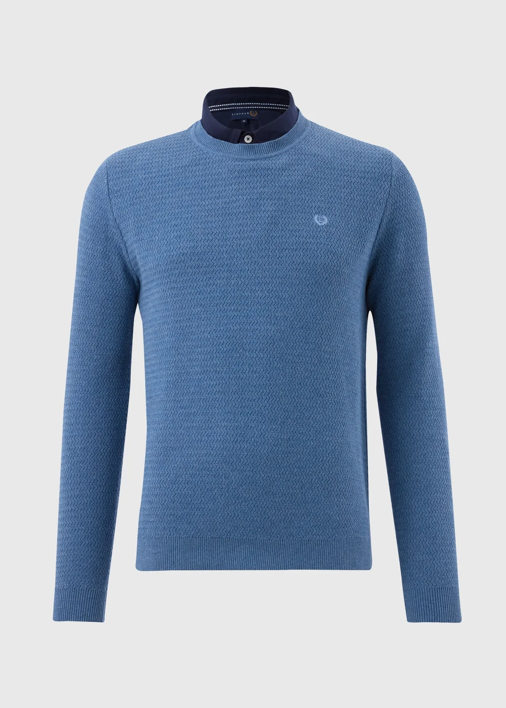 Lincoln Blue Knit Jumper - S Image 4