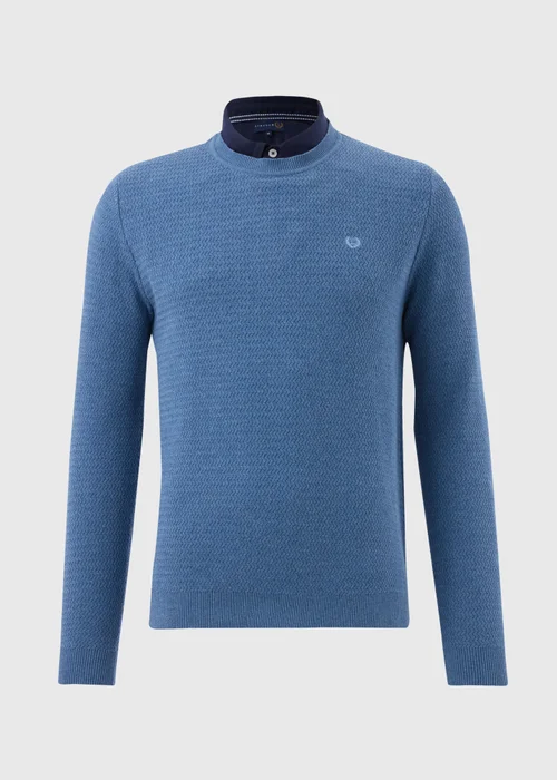Lincoln Blue Knit Jumper - S Image 4