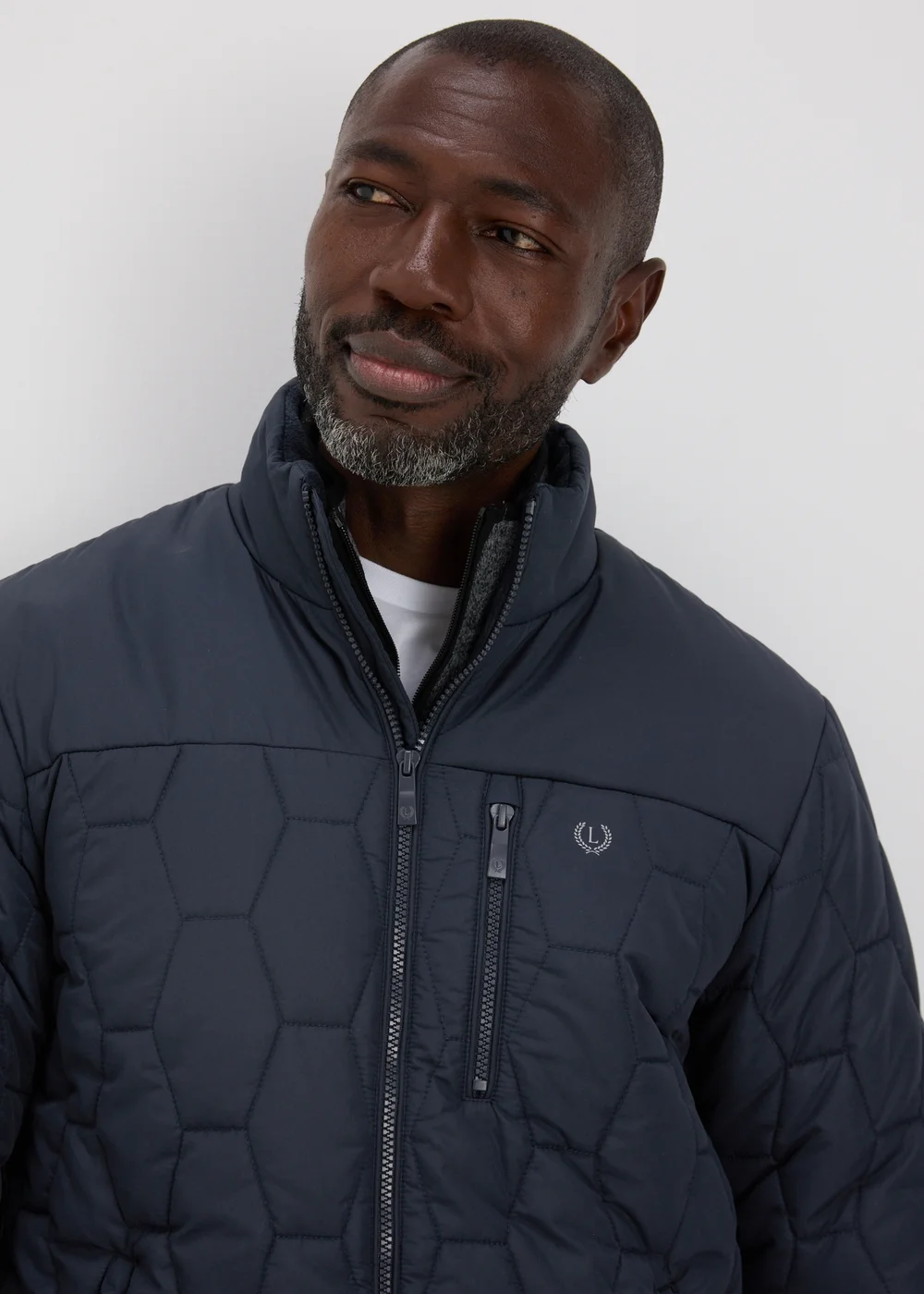 Lincoln Navy Quilted Jacket - S Image 3