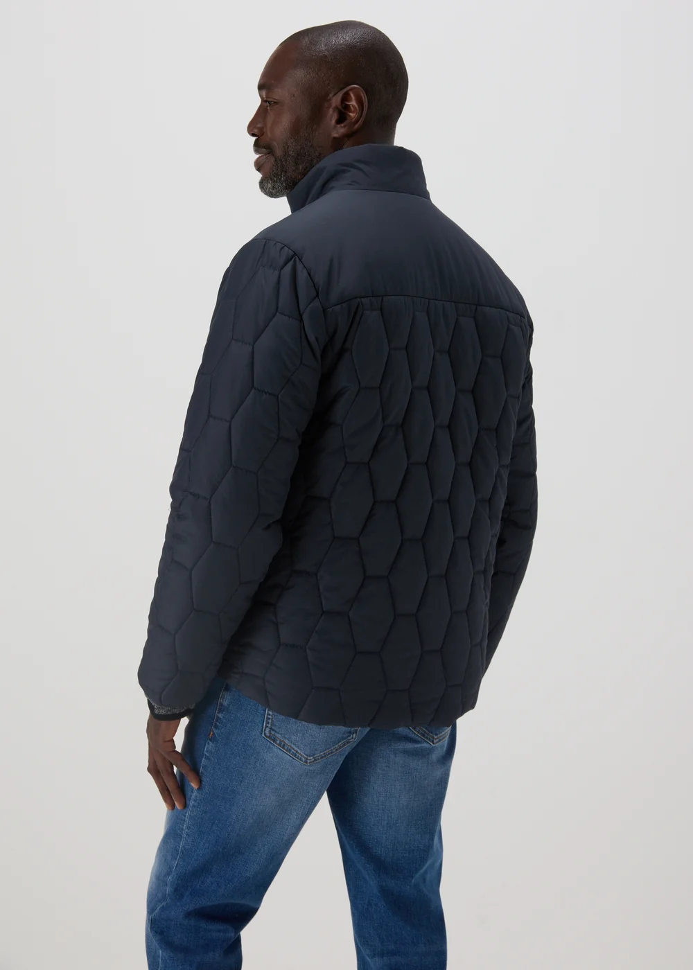 Lincoln Navy Quilted Jacket - S Image 2