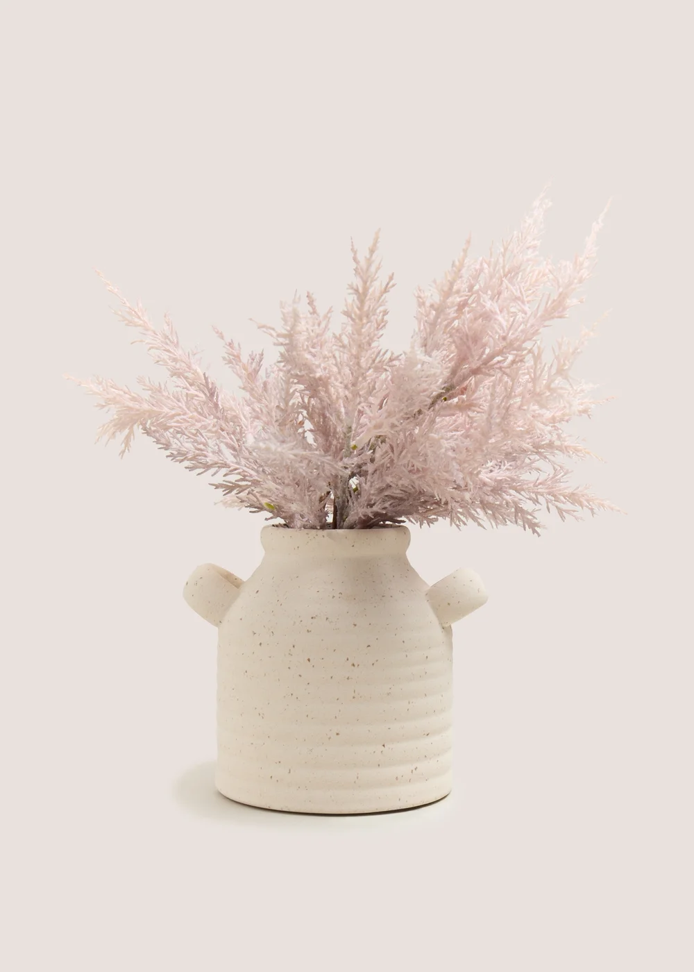 Lilac Faux Dried Arrangement In Double Hand Vase (13.5cm x 13.5cm x 25cm) Image 1