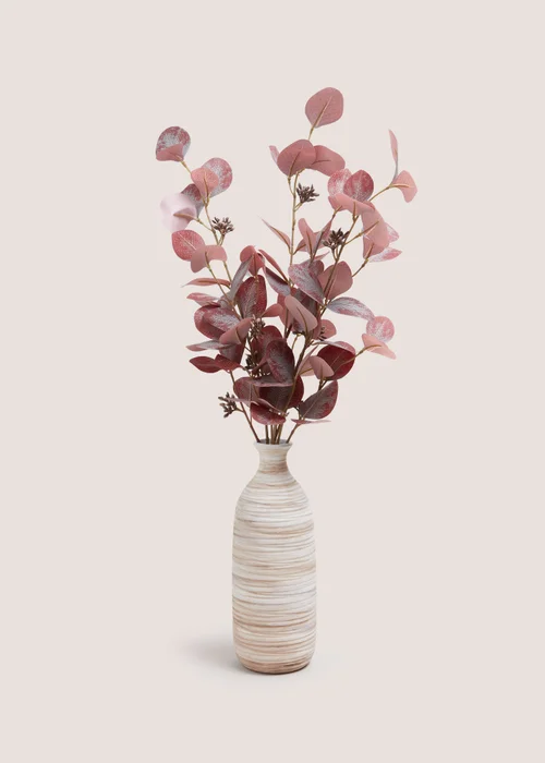 Purple Leaf Plant In Cream Vase (30x30x69cm) Image 1