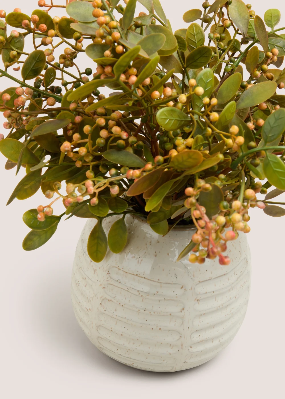 Green Shrub in Cream Vase (20cmx20cmx34cm) Image 2