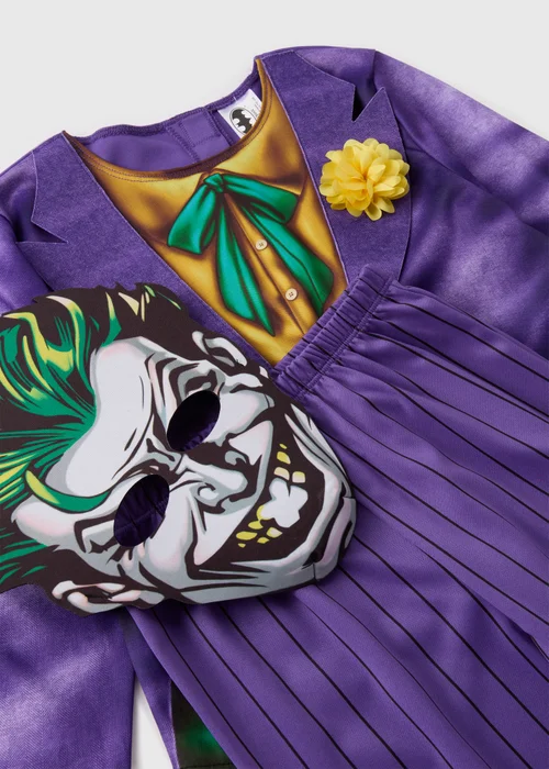 Kids Purple Joker Fancy Dress Costume (3-9yrs) - 3 Yrs Image 2
