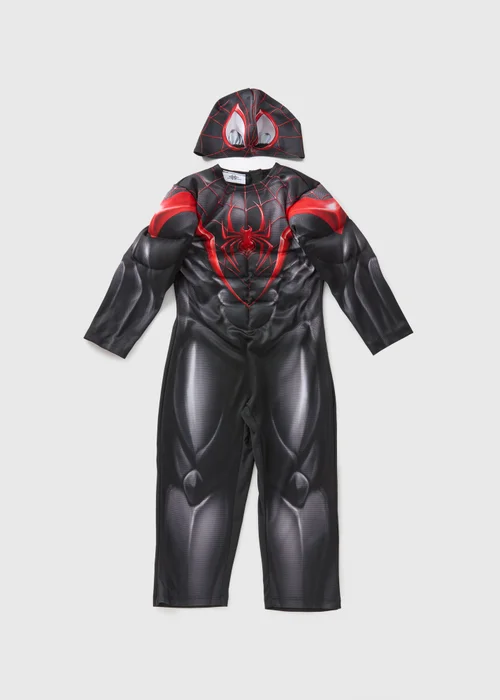 Marvel Kids Black Miles Morales Fancy Dress Costume (3-9yrs) - 3 Yrs Image 1