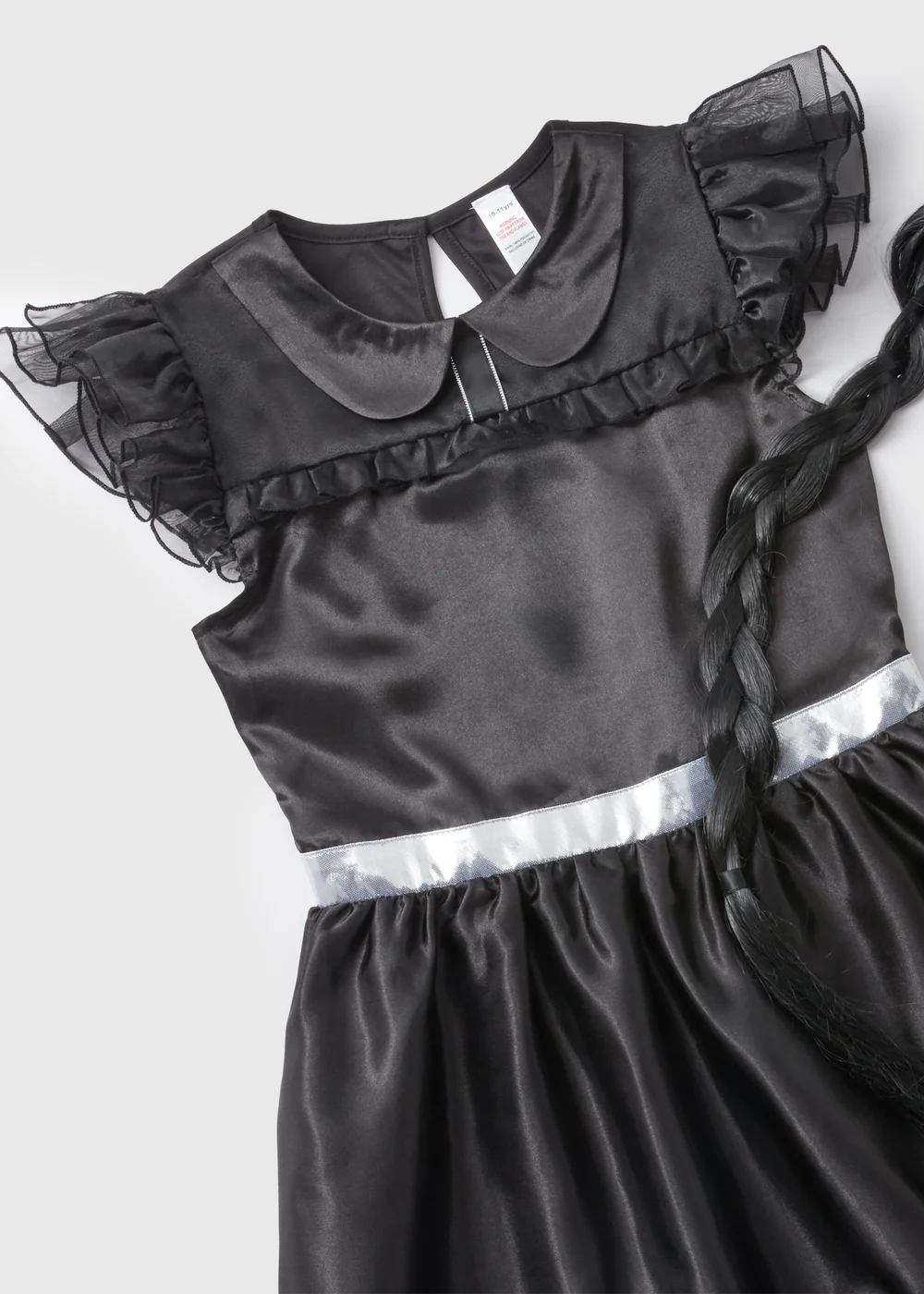 Kids Fancy Dress Black Prom Dress & Wig (4-13yrs) - 4-5 Yrs Image 2