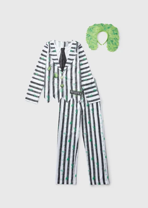 Beetlejuice Kids Black Fancy Dress Costume (2-11yrs) - 2-3 Yrs Image 1