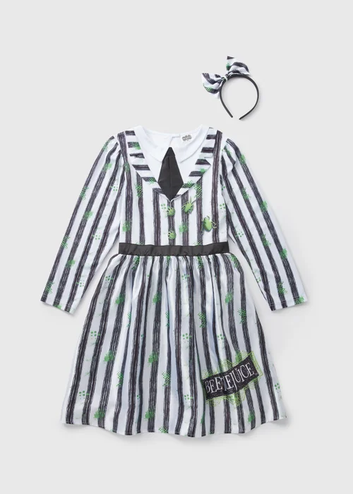 Beetlejuice Kids Black Fancy Dress Costume (2-11yrs) - 2-3 Yrs Image 1