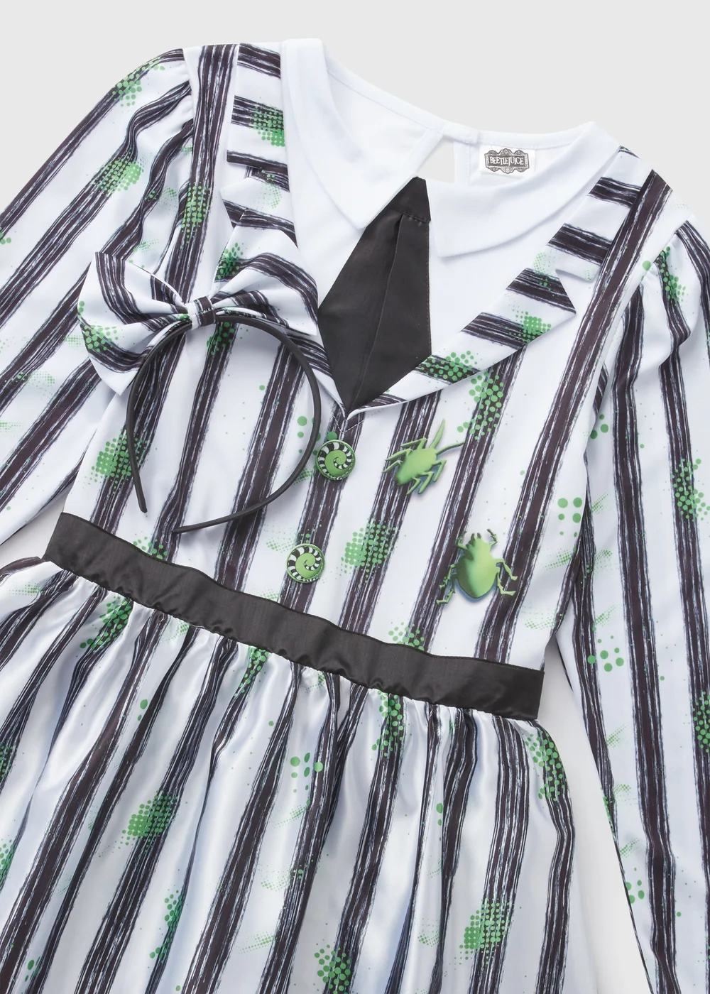 Beetlejuice Kids Black Fancy Dress Costume (2-11yrs) - 2-3 Yrs Image 2
