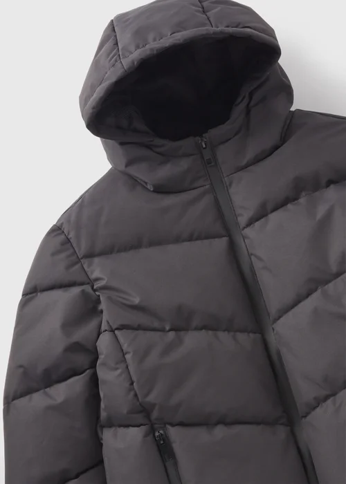 Boys Black Padded Coat (7-15yrs) - 7 Yrs Image 2