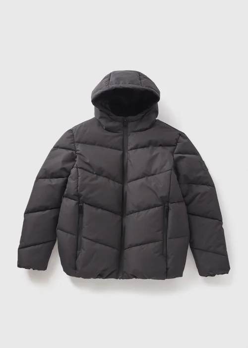 Boys Black Padded Coat (7-15yrs) - 7 Yrs Image 1