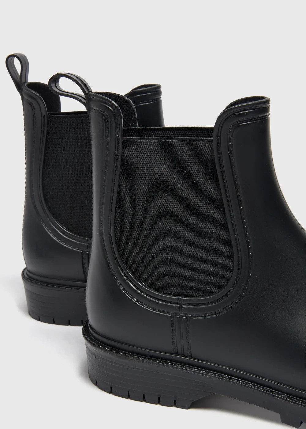 Black Chelsea Wellies - Size 3 Image 2