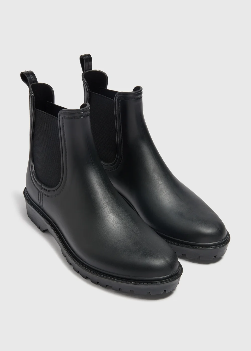 Black Chelsea Wellies - Size 3 Image 1