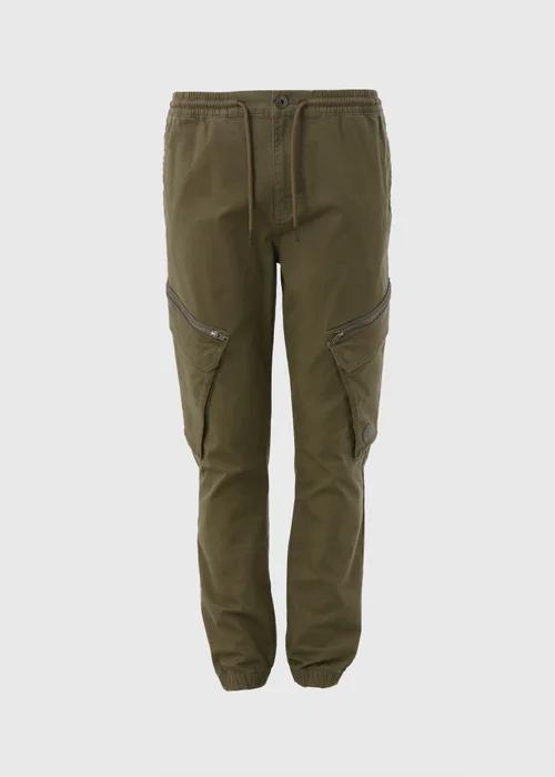 Khaki Zip Cargo Trousers - Extra small Image 5