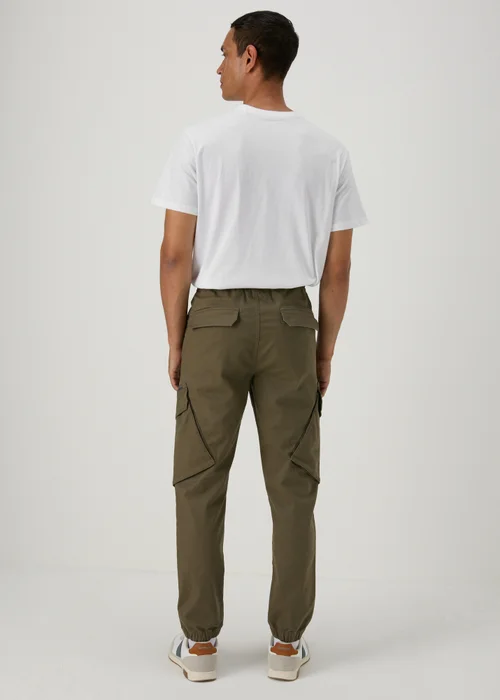 Khaki Zip Cargo Trousers - Extra small Image 2
